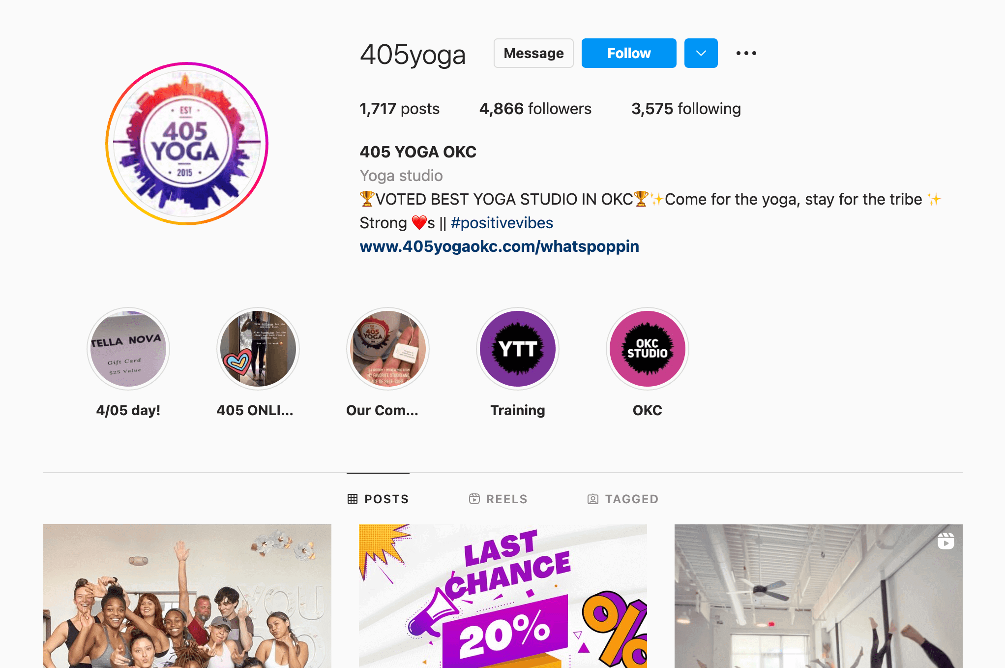 Social proof on Instagram: Award-Winning mentions in bio