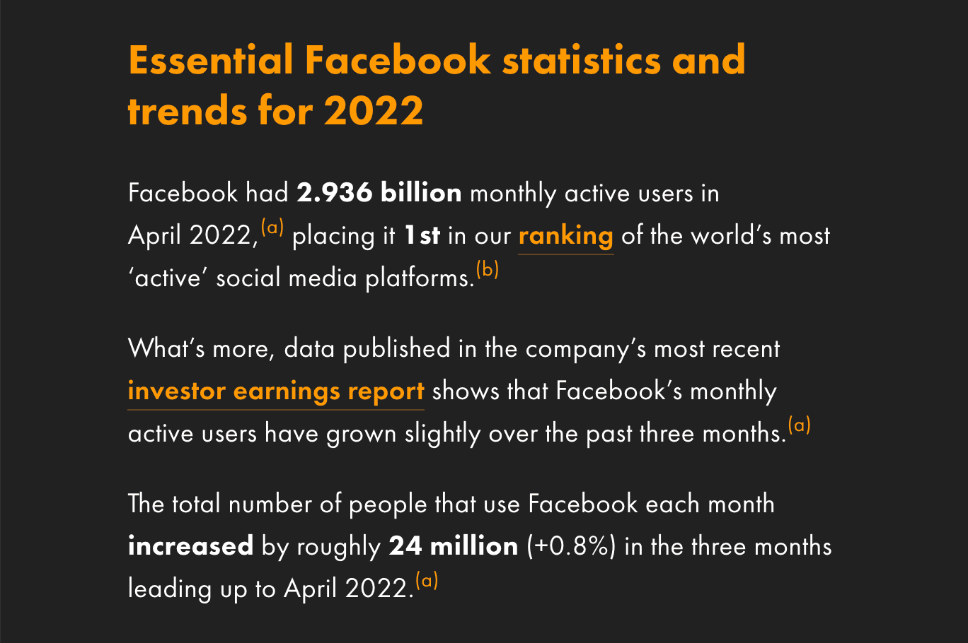 Numbers on DataRePortal article