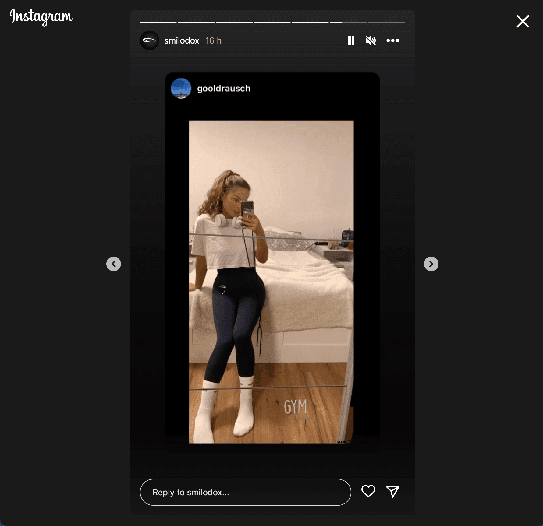 Social proof in eCommerce: An Instagram story re-post