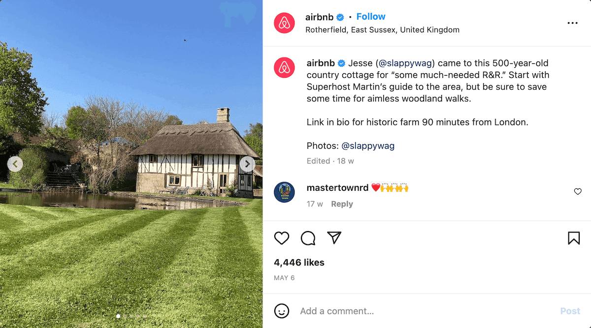 Testimonial advertising example: Airbnb